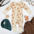 Organic Cotton Baby Pajamas 2-Way Zip Front Zipper Sleeper, Rusty Organic Earthy Clothing